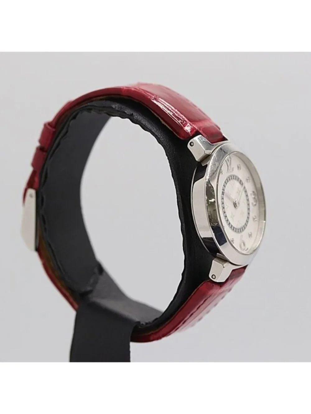 Louis Vuitton Tambour Quartz Silver Dial Watch - Picture 2 of 5